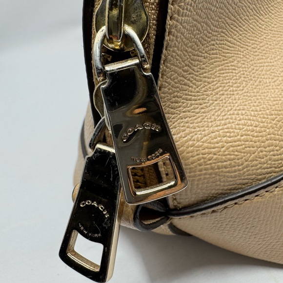 Coach dome Satchel Tan Leather Women's Bag - Picture 6 of 14